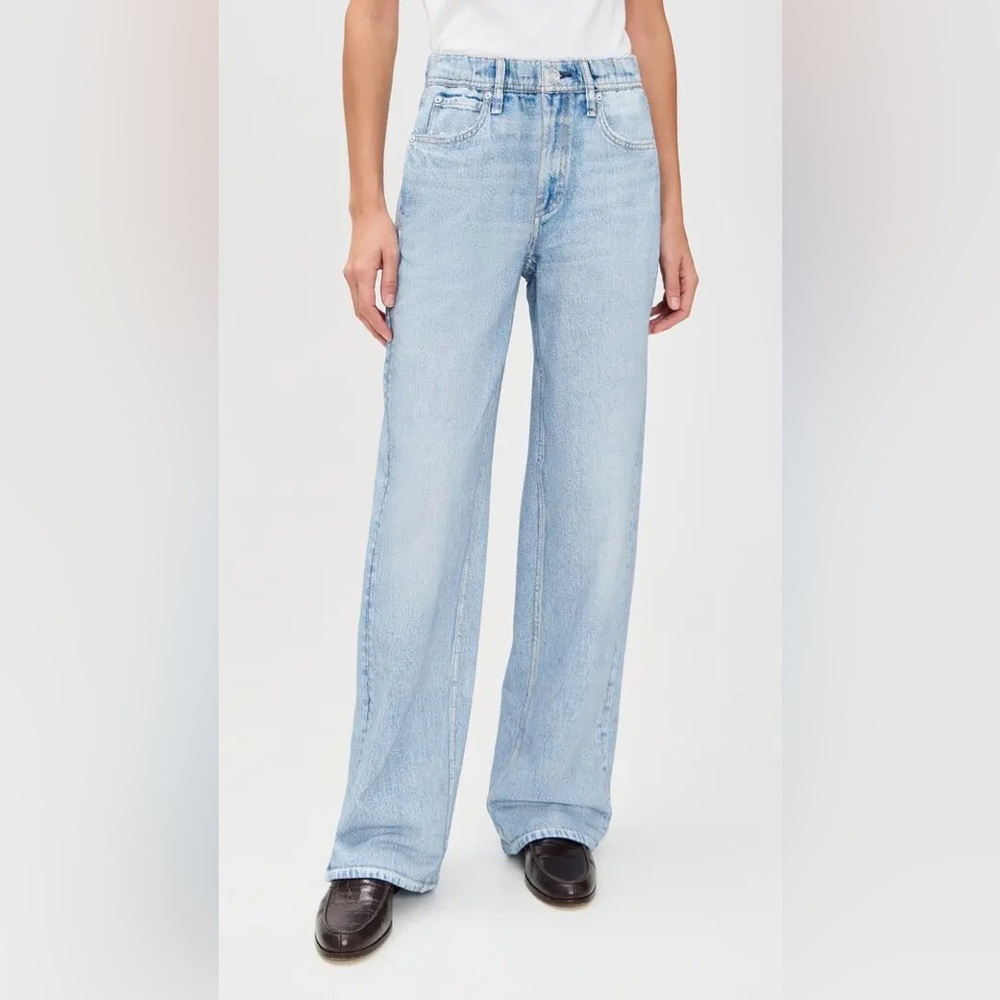 NWT Rag&Bone Miramar Wide-Leg Pants
Cotton Terry Sweatpant Jeans Aria light blue - Picture 6 of 15